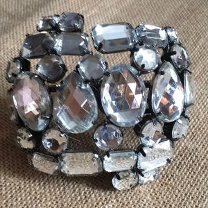 Magnificent Large cuff stone bracelet